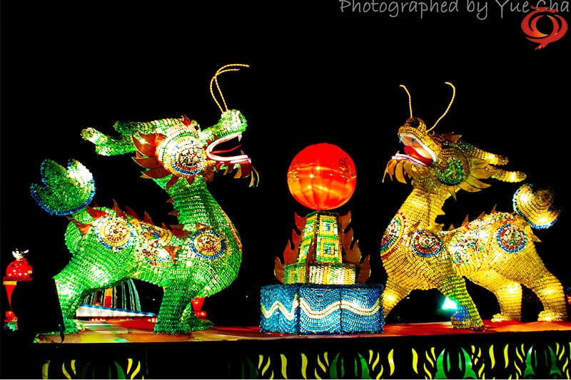 麒麟彩灯，麒麟主题花灯