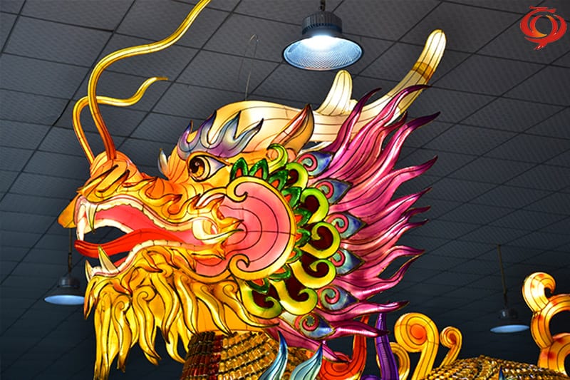 药瓶彩灯,麒麟元素主题花灯